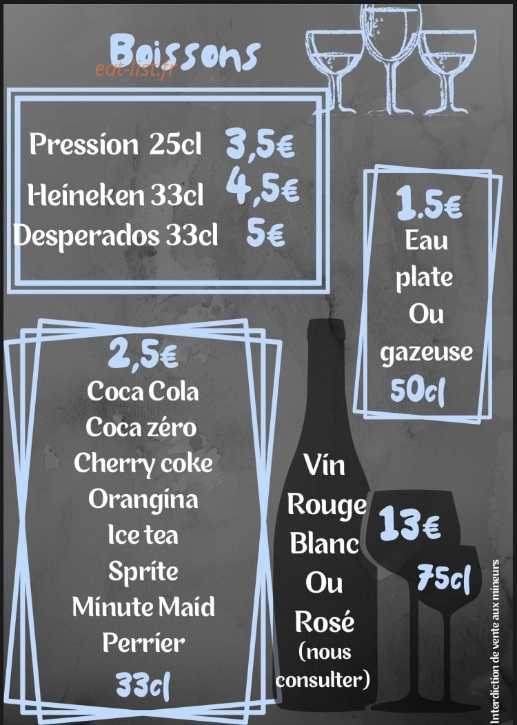 L'instant gourmand — carte page 8