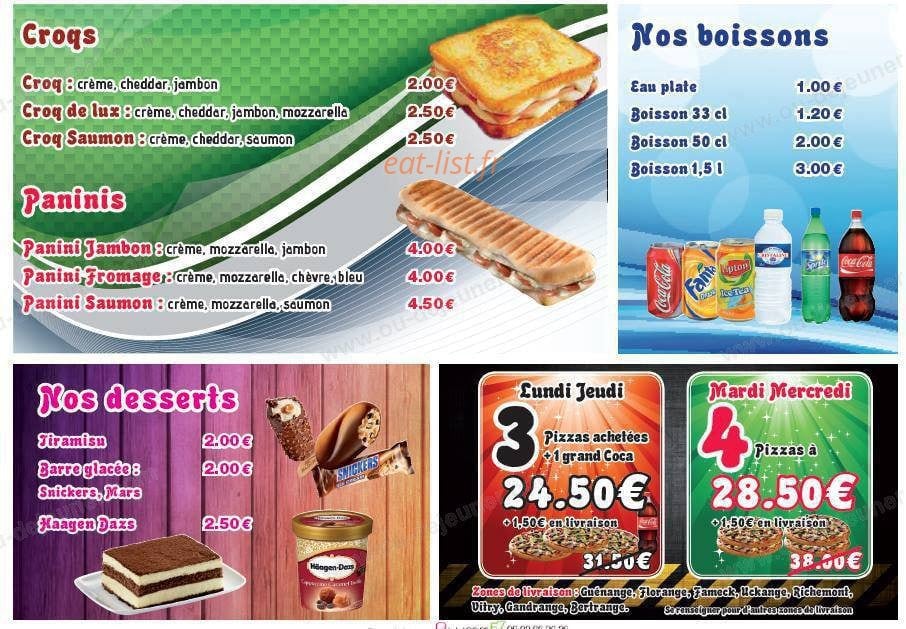 Pizzeria du coin — carte page 4