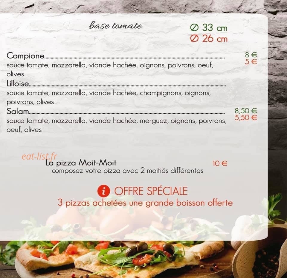 Salam Pizza — carte page 4
