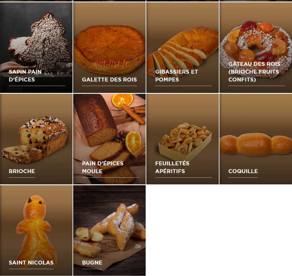 Boulangerie Marie Blachère — carte page 17
