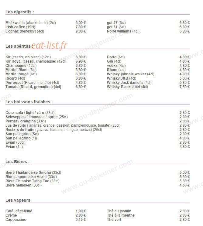 Etoile d'Asie — carte page 5