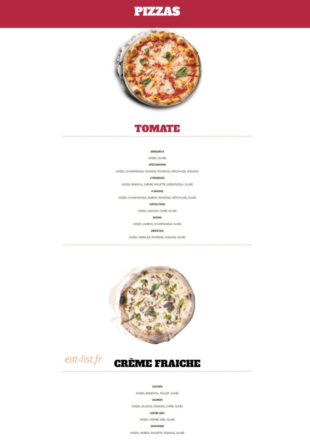 Factory Eat — carte page 12