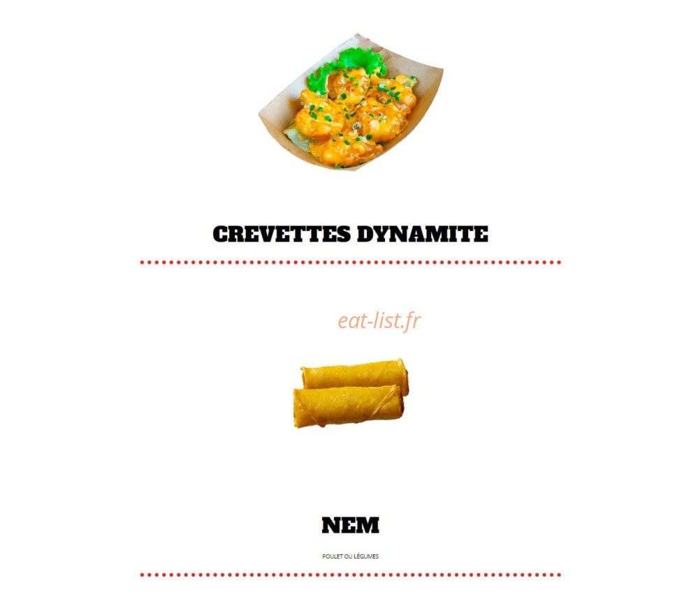 Factory Eat — carte page 8