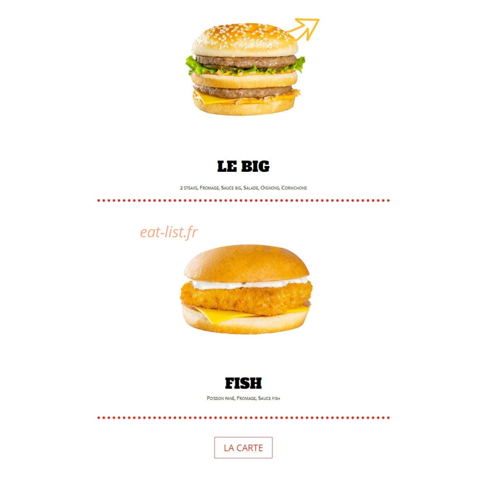 Factory Eat — carte page 4