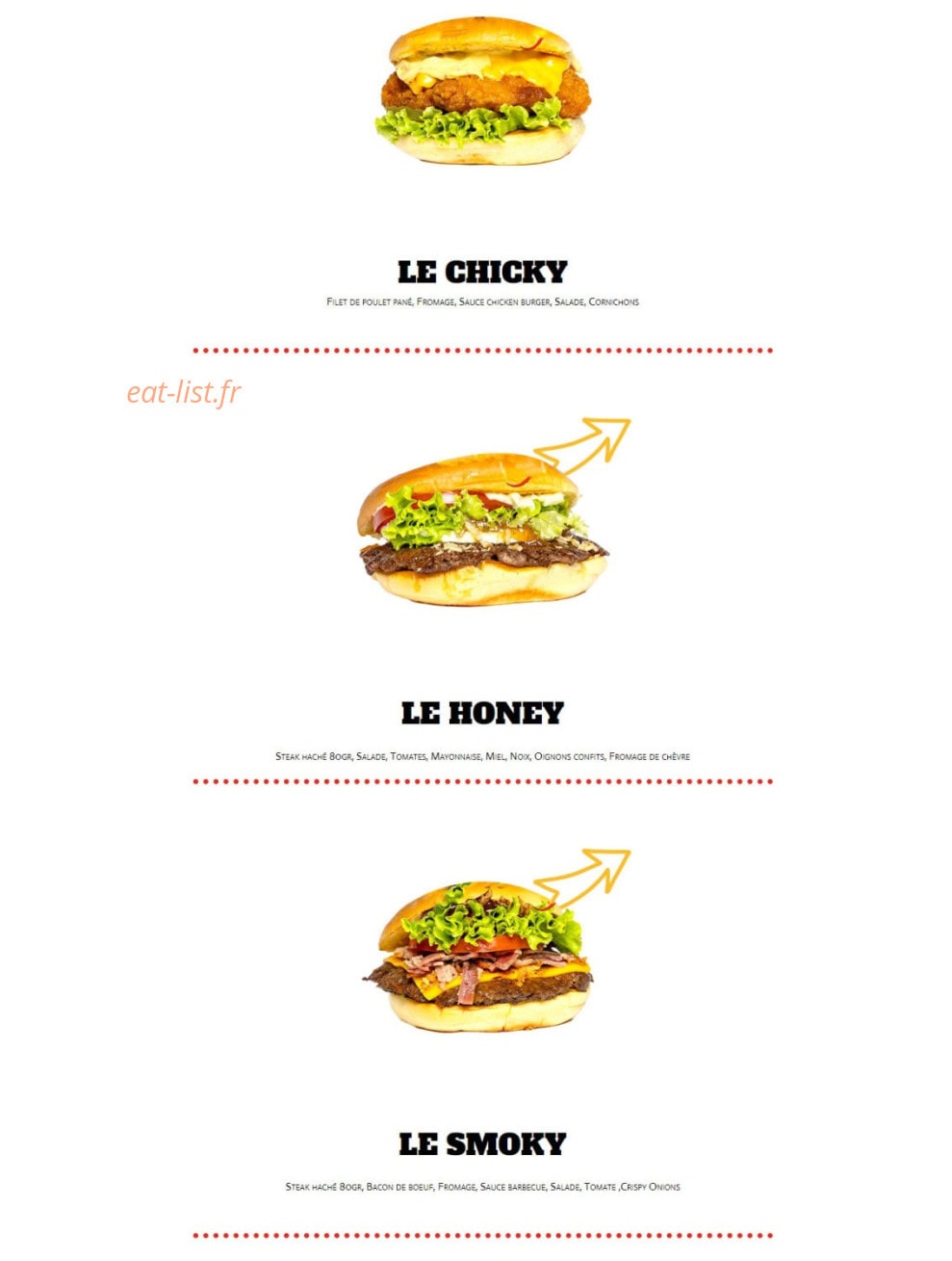 Factory Eat — carte page 2