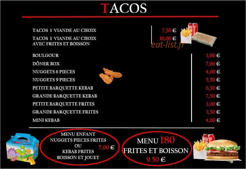 Snack Bosphore — carte page 2