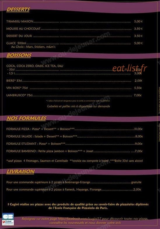 I Cugini — carte page 2