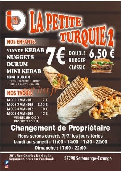 La Petite Turquie 2 — carte page 1