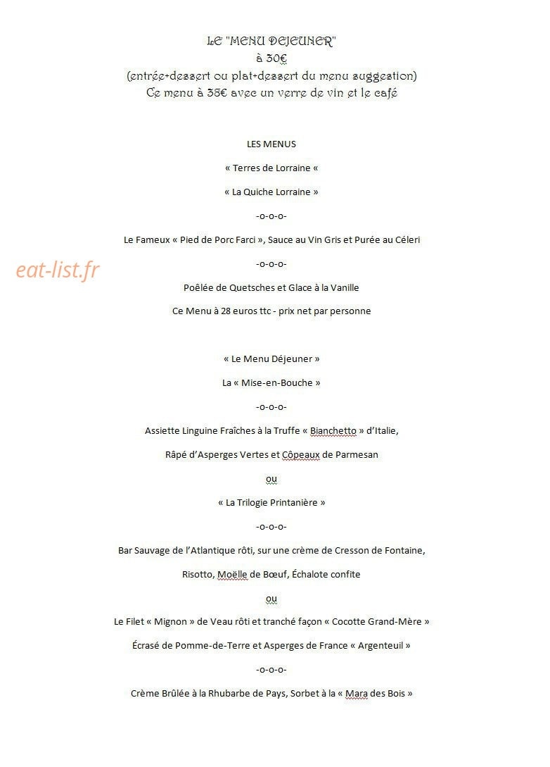 Auberge du Martin Pêcheur — carte page 8