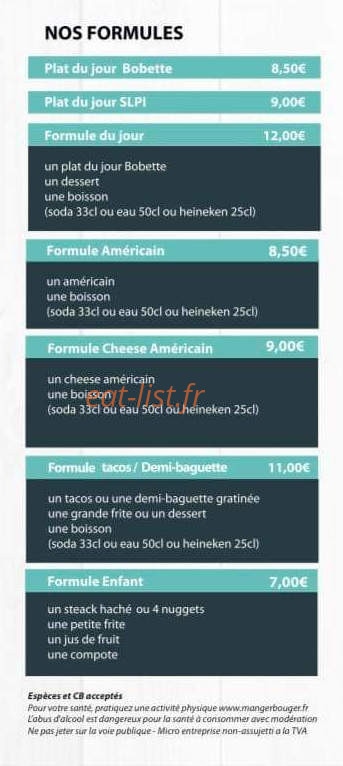 Chez Bobette — carte page 5