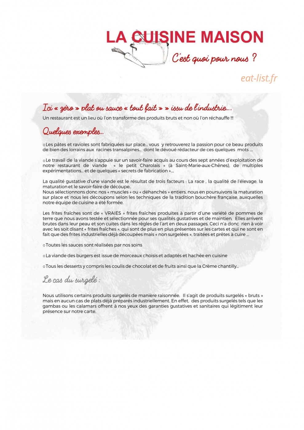 Le Bœuf et l'Epi — carte page 2