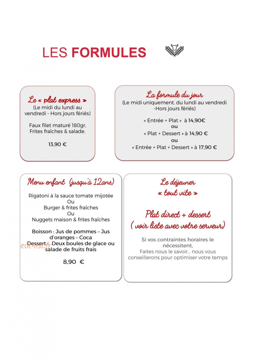 Le Bœuf et l'Epi — carte page 3