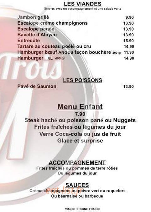 Aux Trois M — carte page 2