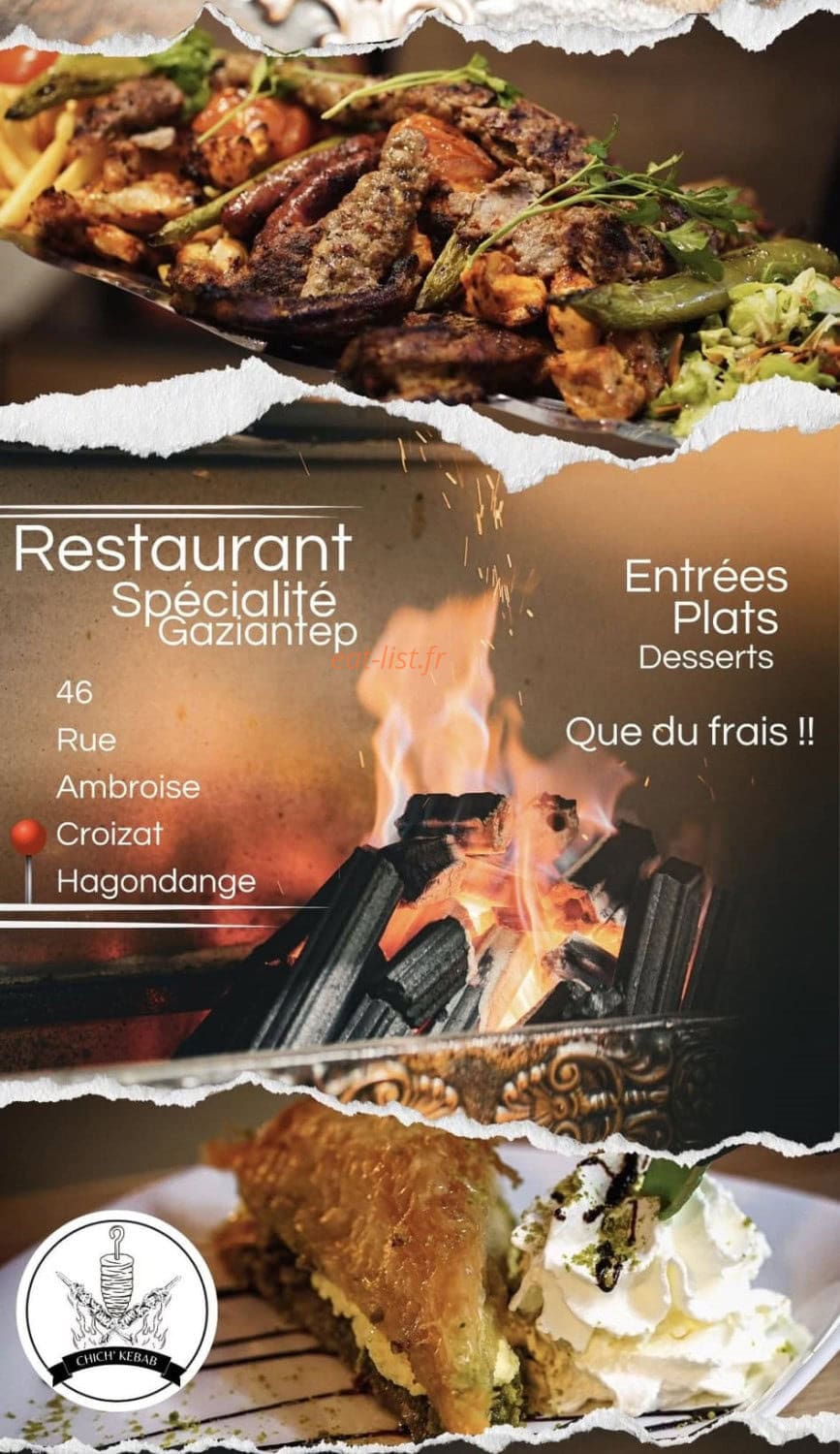 Chich’Kebab — carte page 1