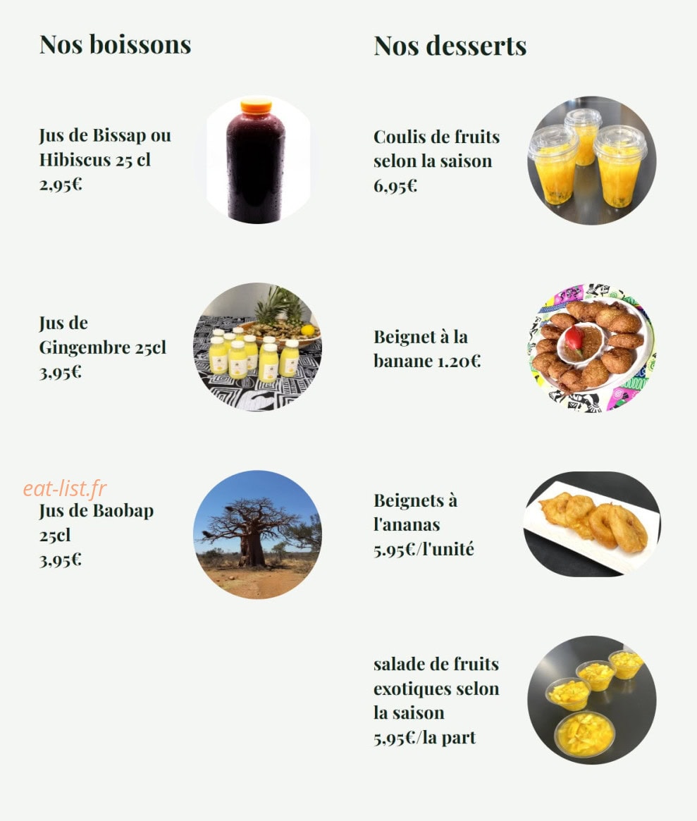 Le Goût du Village — carte page 4