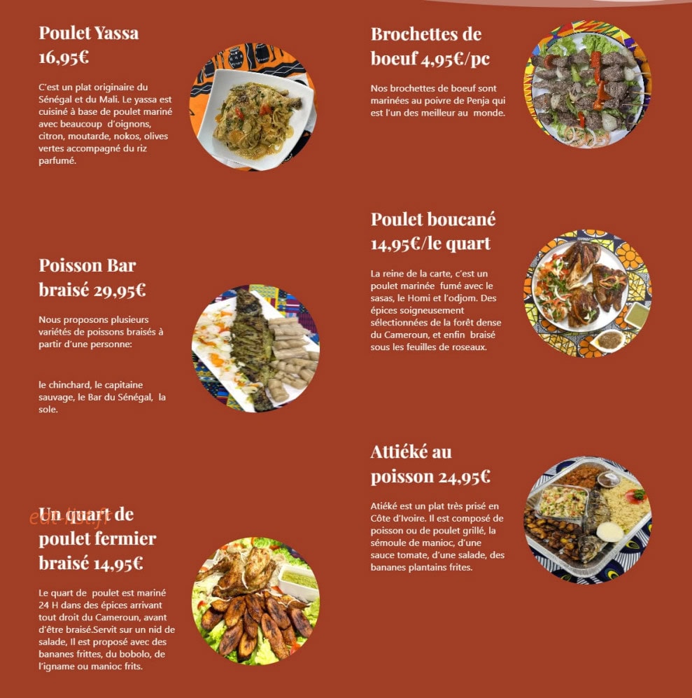 Le Goût du Village — carte page 2