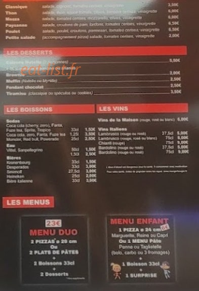 Mamamia Pizza — carte page 3