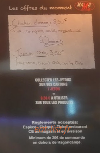 Mamamia Pizza — carte page 4