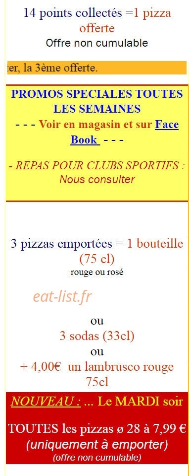 Pizz A Dom — carte page 4