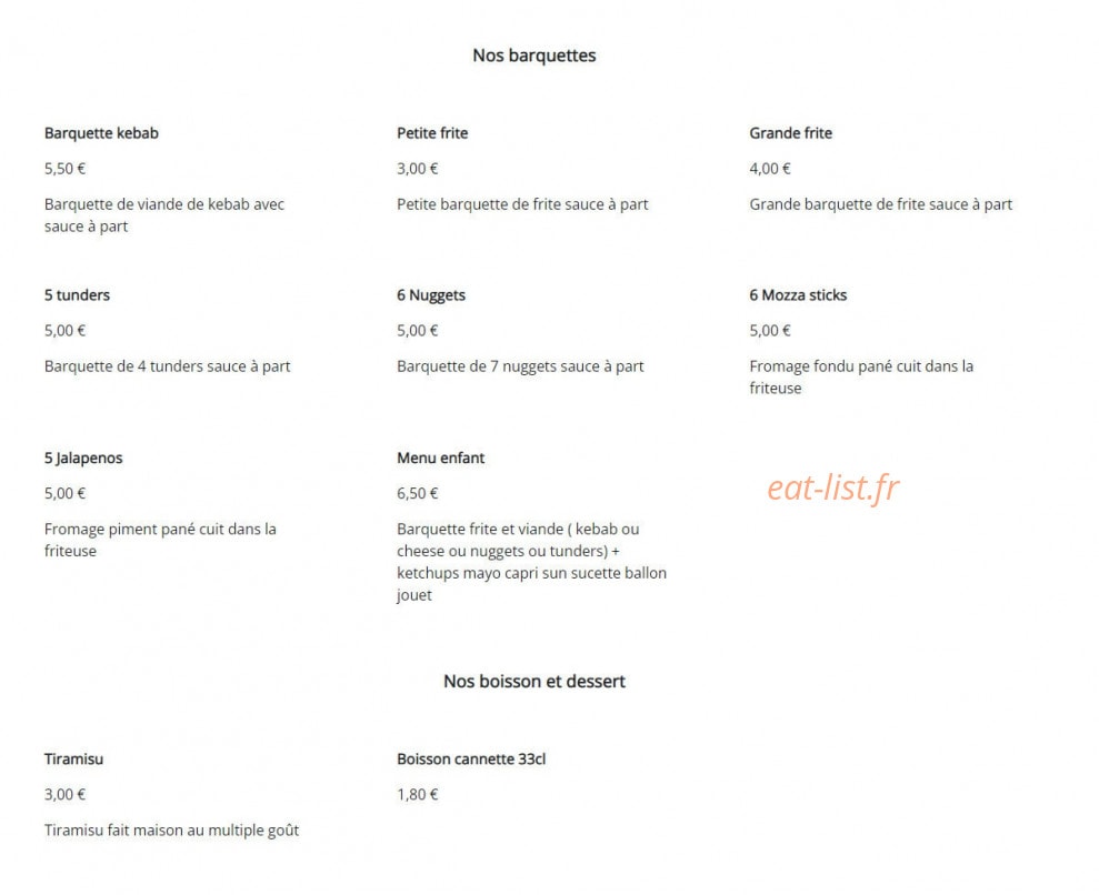 Snack Kuşadası — carte page 3