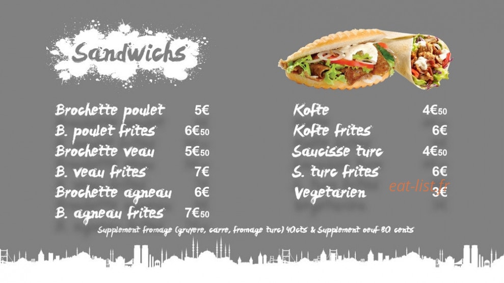 Grill Kebab — carte page 1