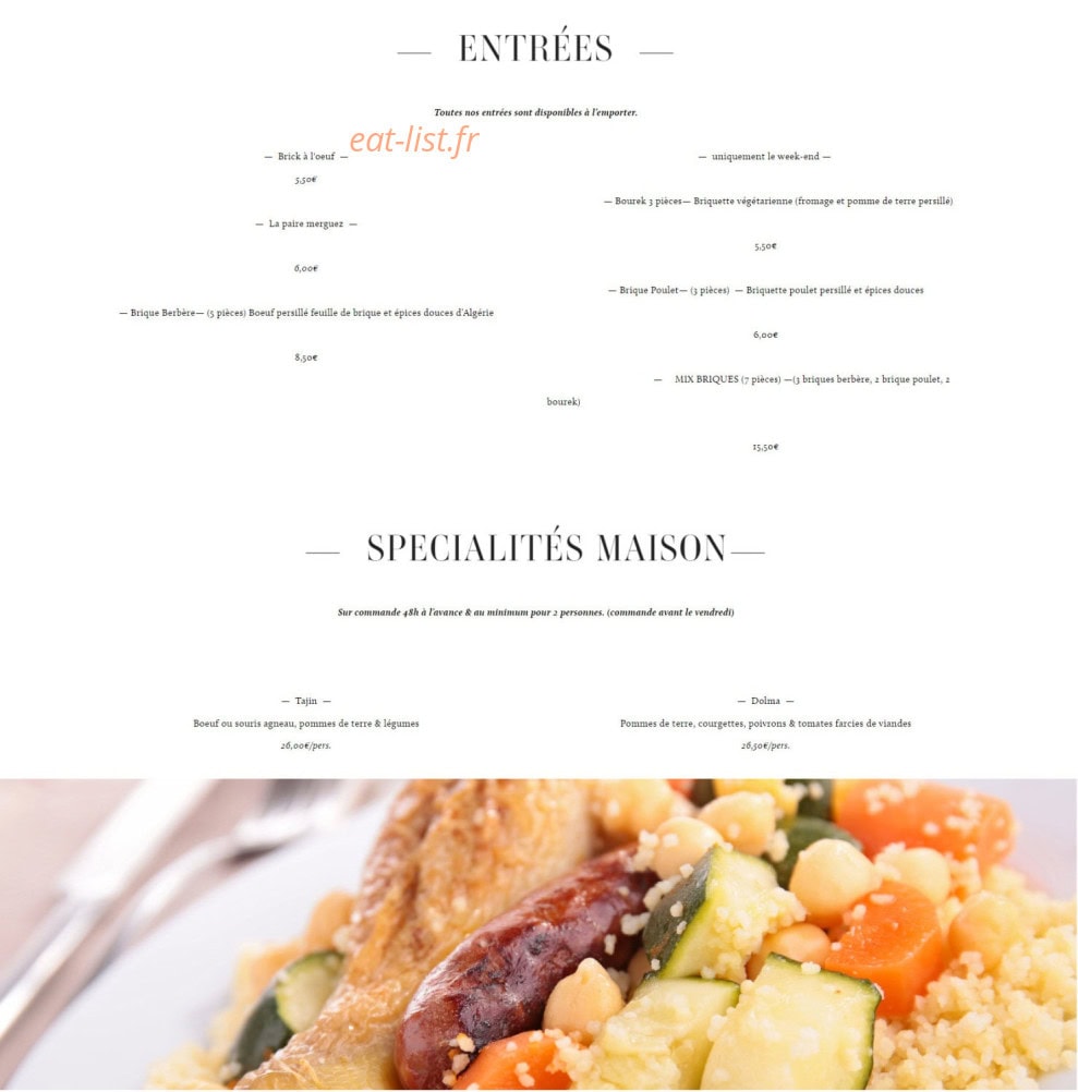 L'Oasis — carte page 1