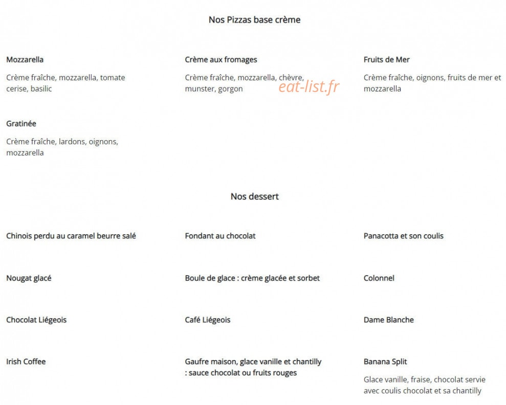 Le Poivre & Sel — carte page 6