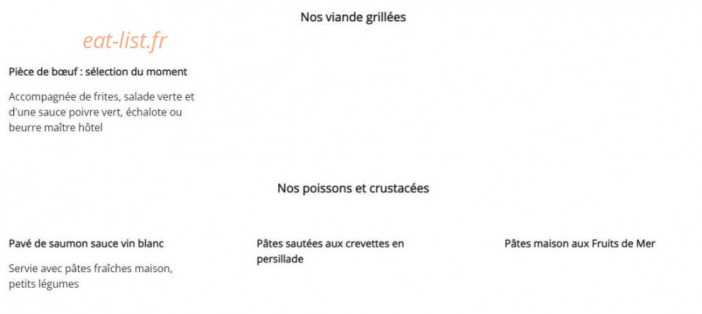 Le Poivre & Sel — carte page 4