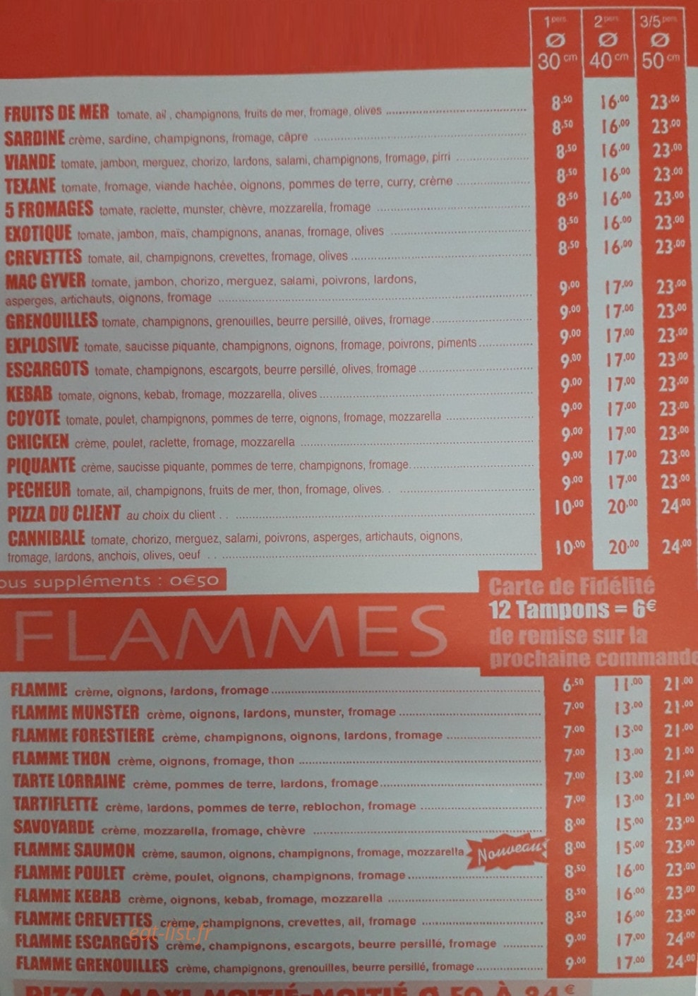 Beverly's Pizzas — carte page 2