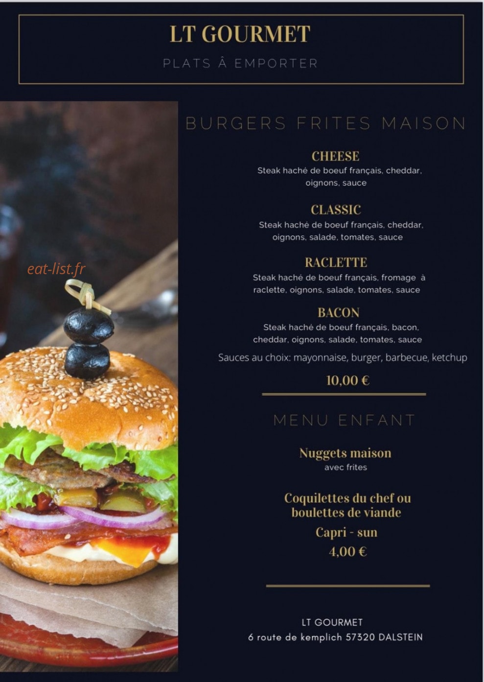 LT Gourmet — carte page 2