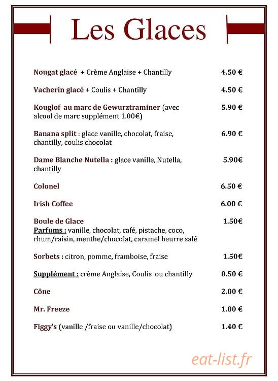 Le Relais de la Truite — carte page 6