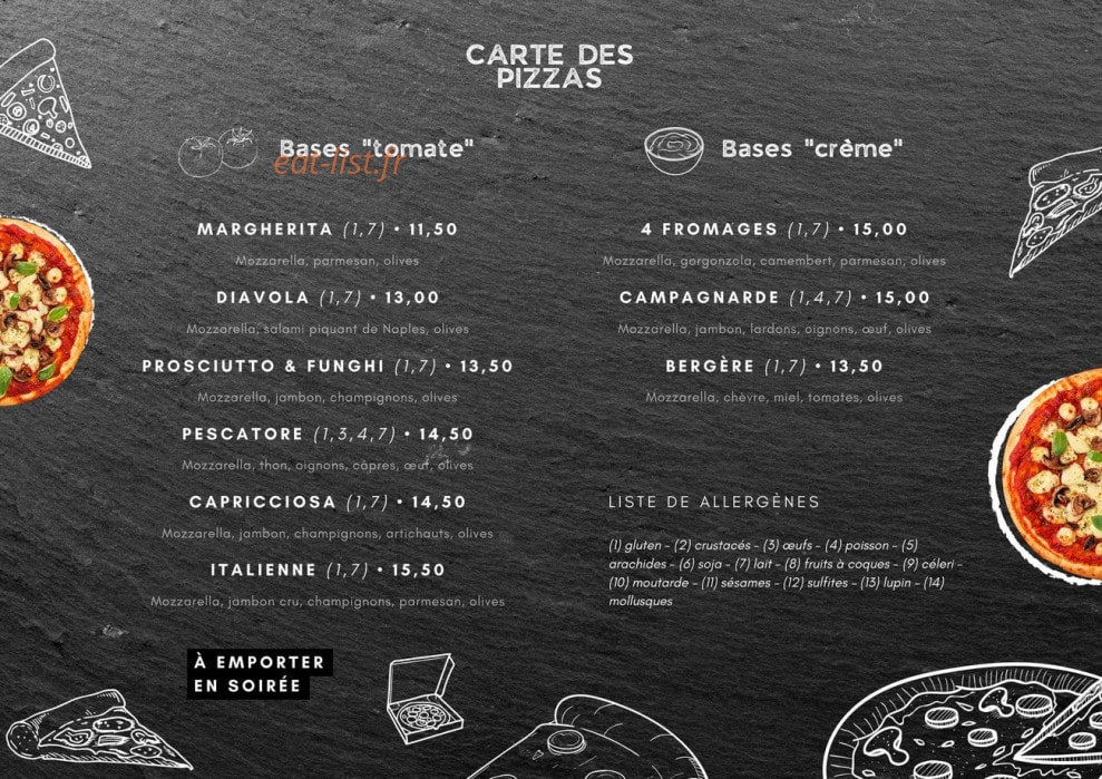 Comme à la Maison — carte page 2