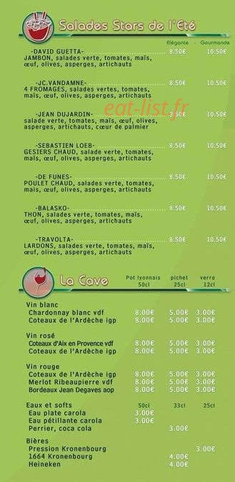 Brasserie de la RéP — carte page 1