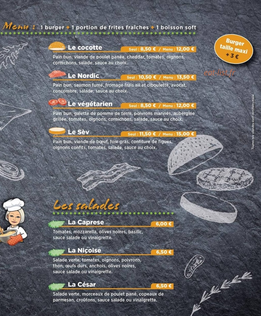 Burgerine's — carte page 2