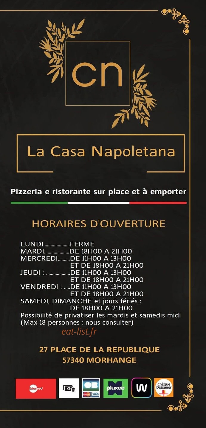 La Casa Napoletana — carte page 1