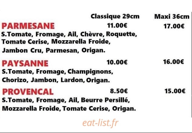 Pizzeria Pippo — carte page 8