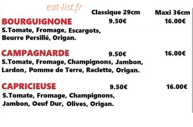 Pizzeria Pippo — carte page 1