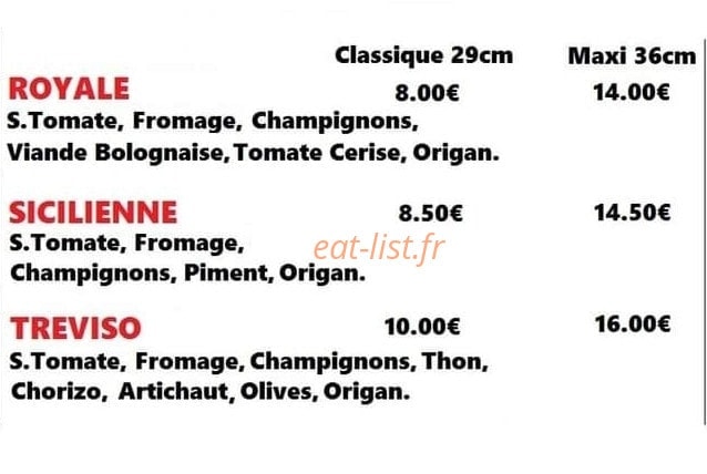 Pizzeria Pippo — carte page 11