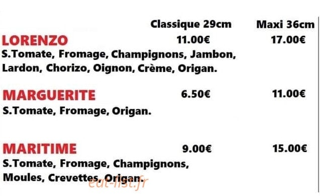 Pizzeria Pippo — carte page 5