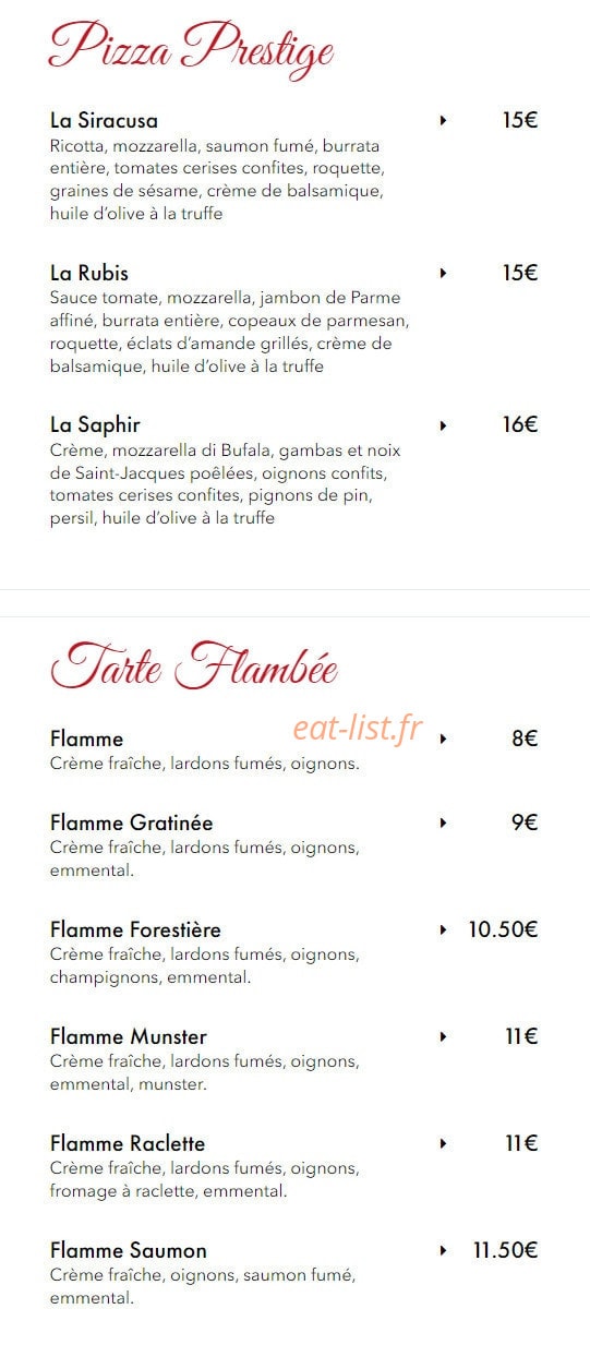 Autentica Pizza — carte page 4
