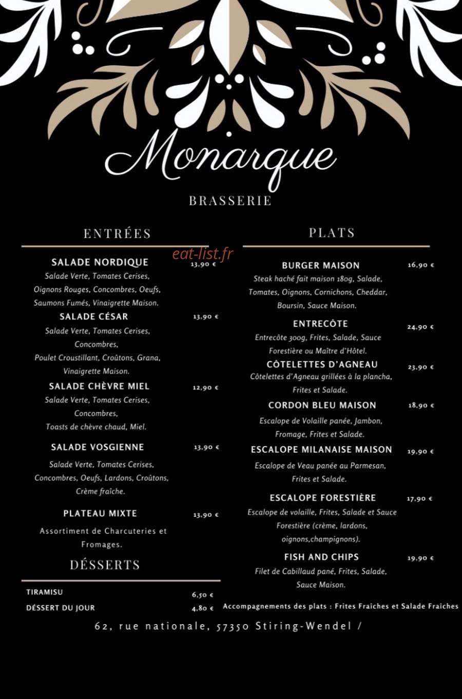 Le Monarque — carte page 1
