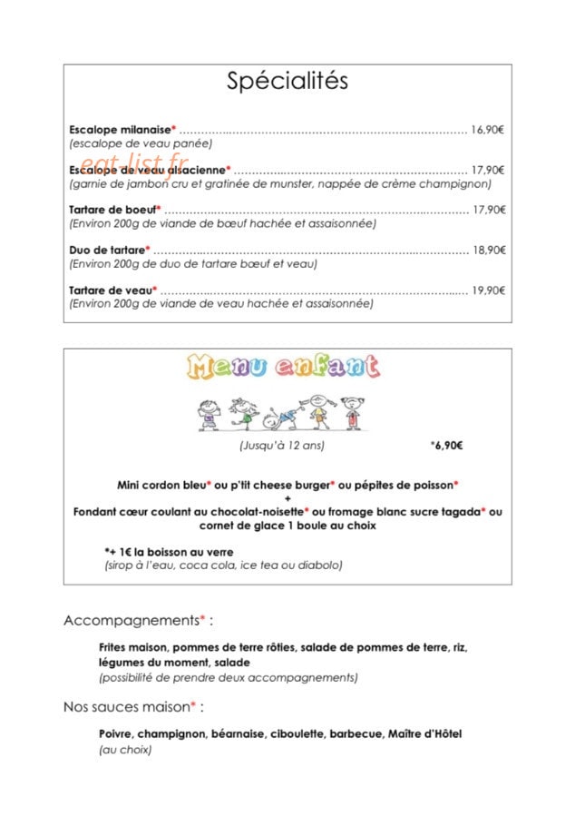 Le p'tit pané — carte page 4