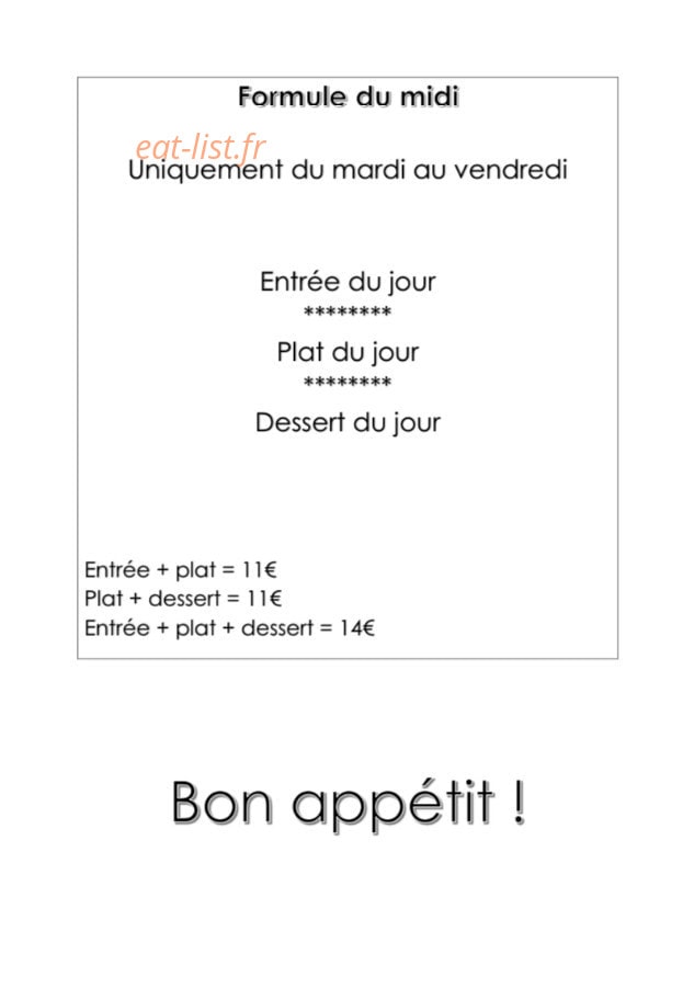 Le p'tit pané — carte page 9