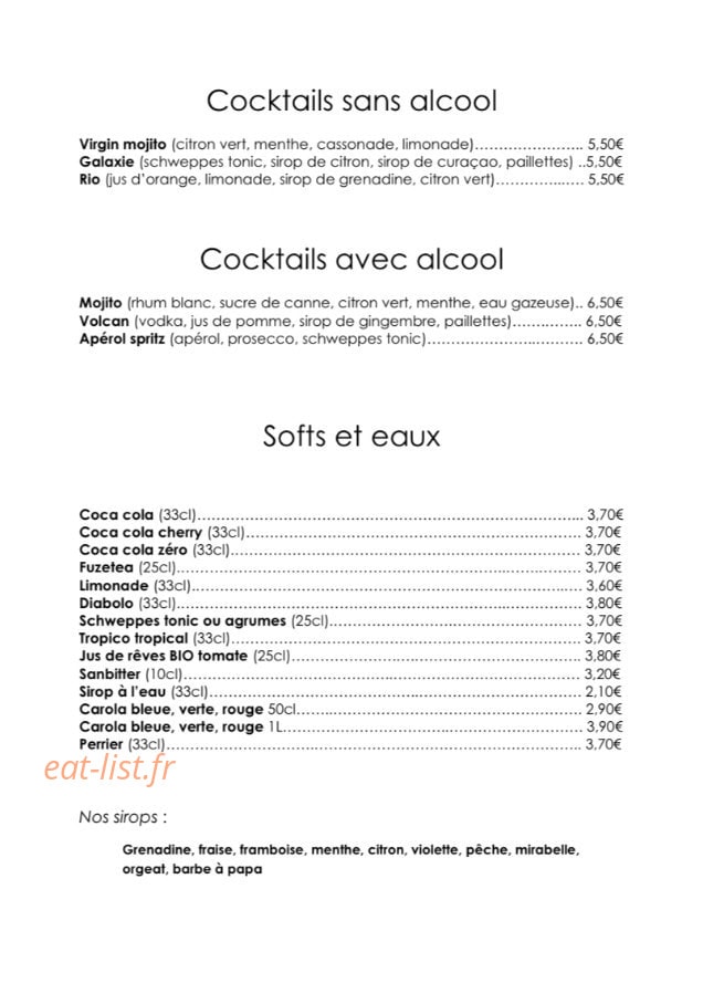 Le p'tit pané — carte page 7
