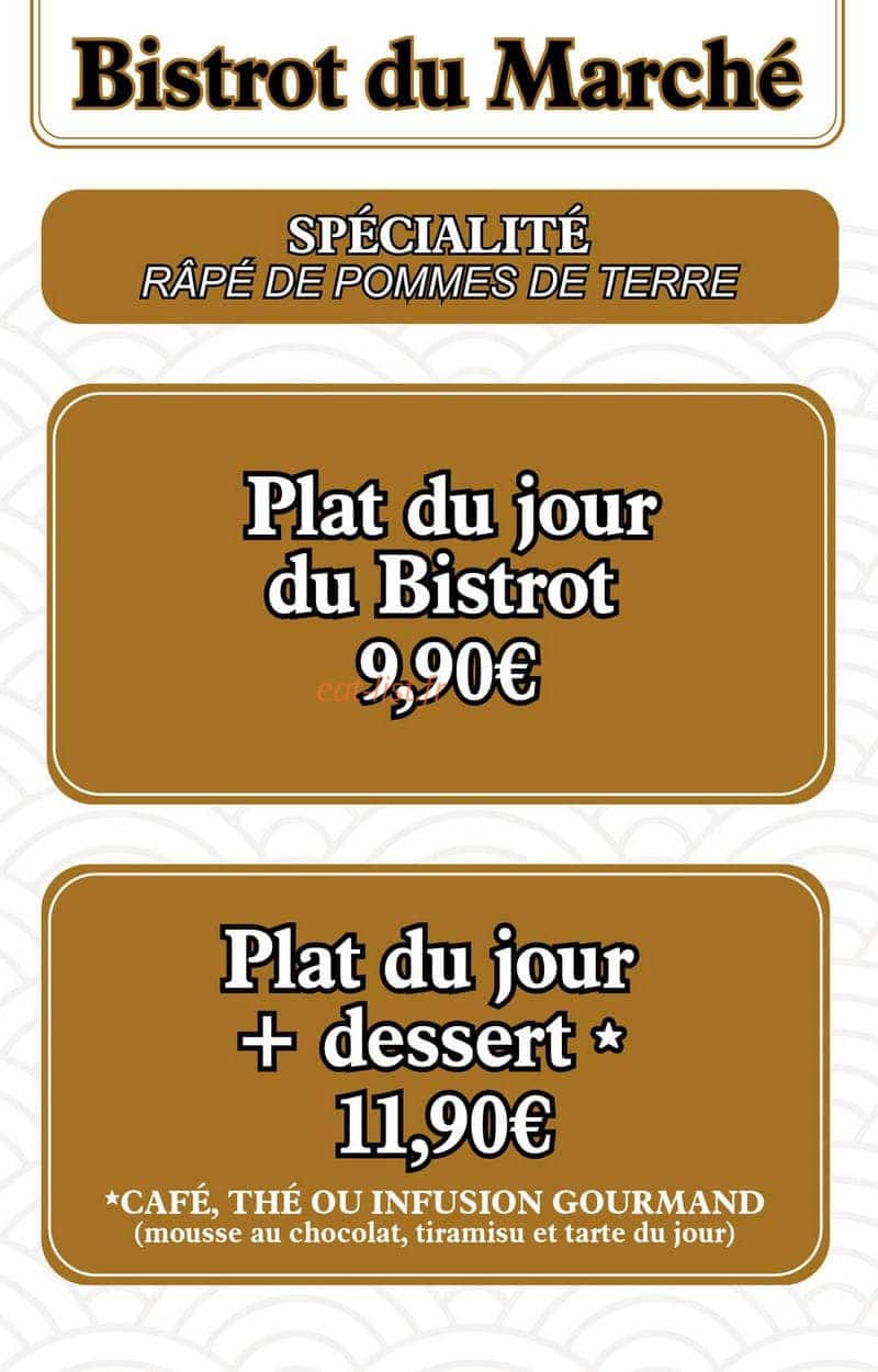 Bistrot Du Marché — carte page 6