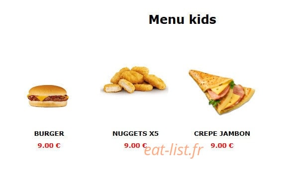 Five Star Food — carte page 14