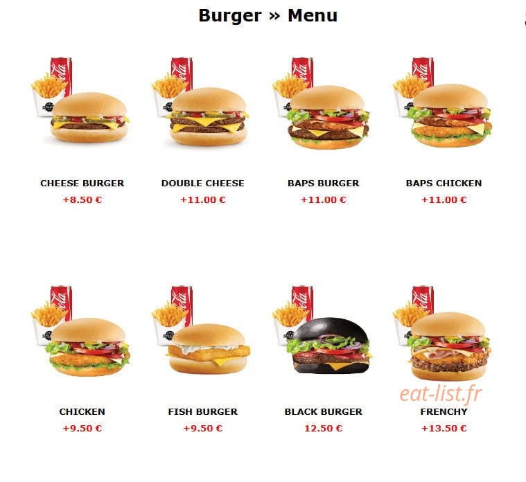 Five Star Food — carte page 7