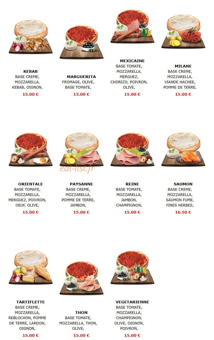 Five Star Food — carte page 4