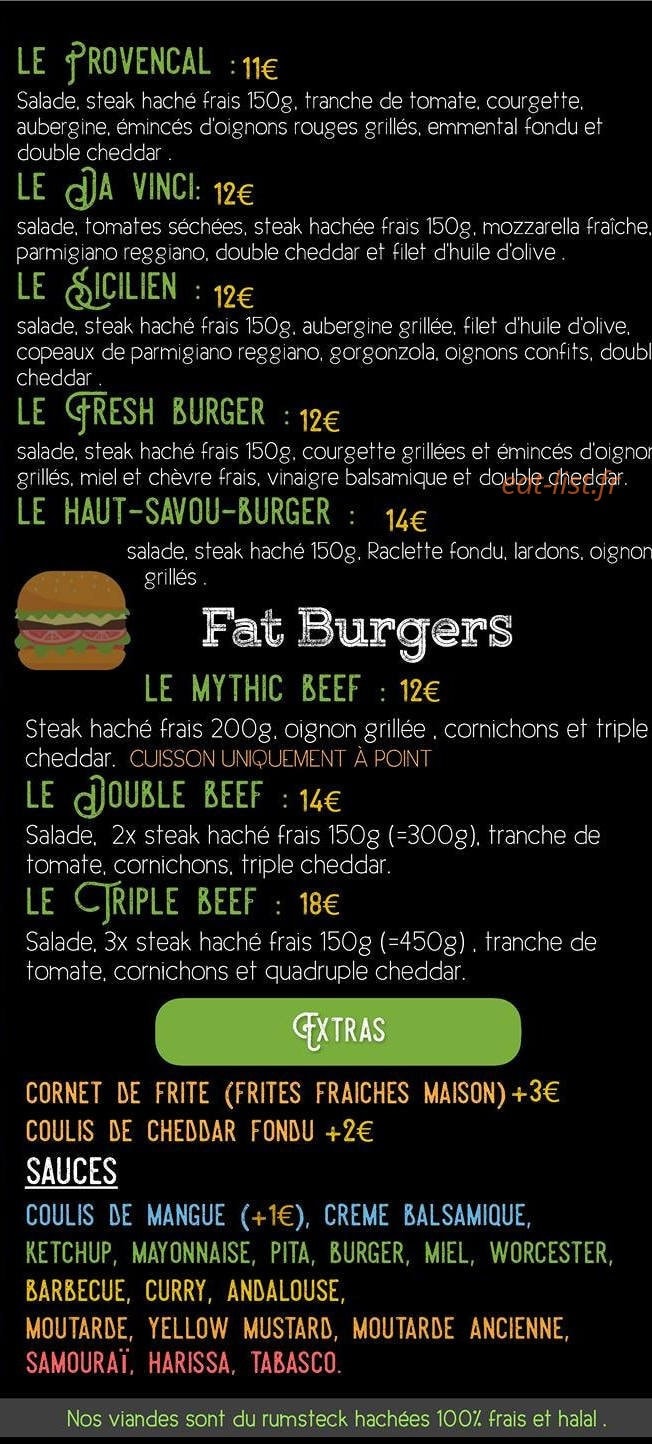 Fresh Food — carte page 2