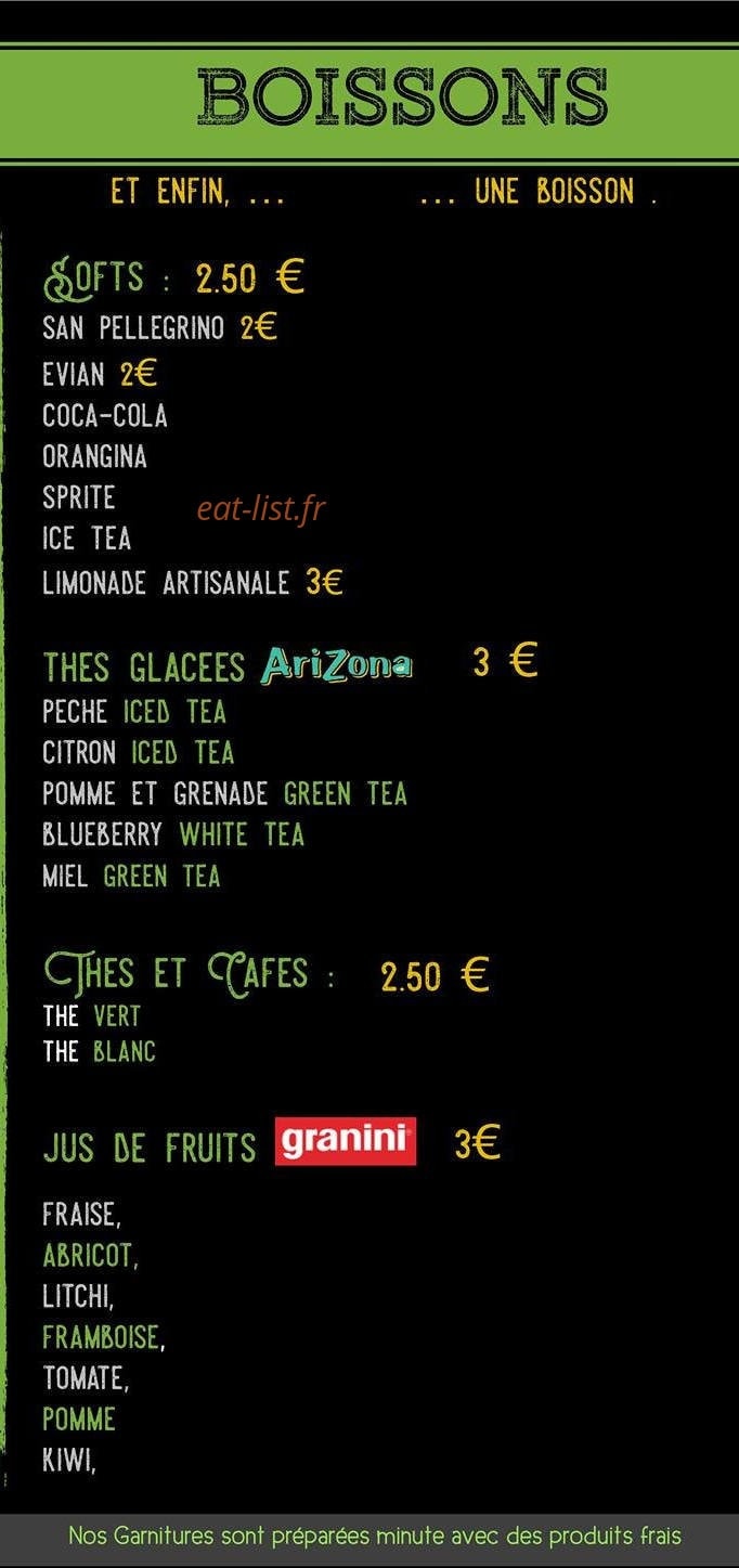Fresh Food — carte page 6